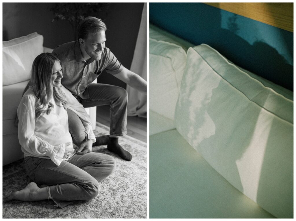 Columbus At-Home Maternity Session With Sisters
